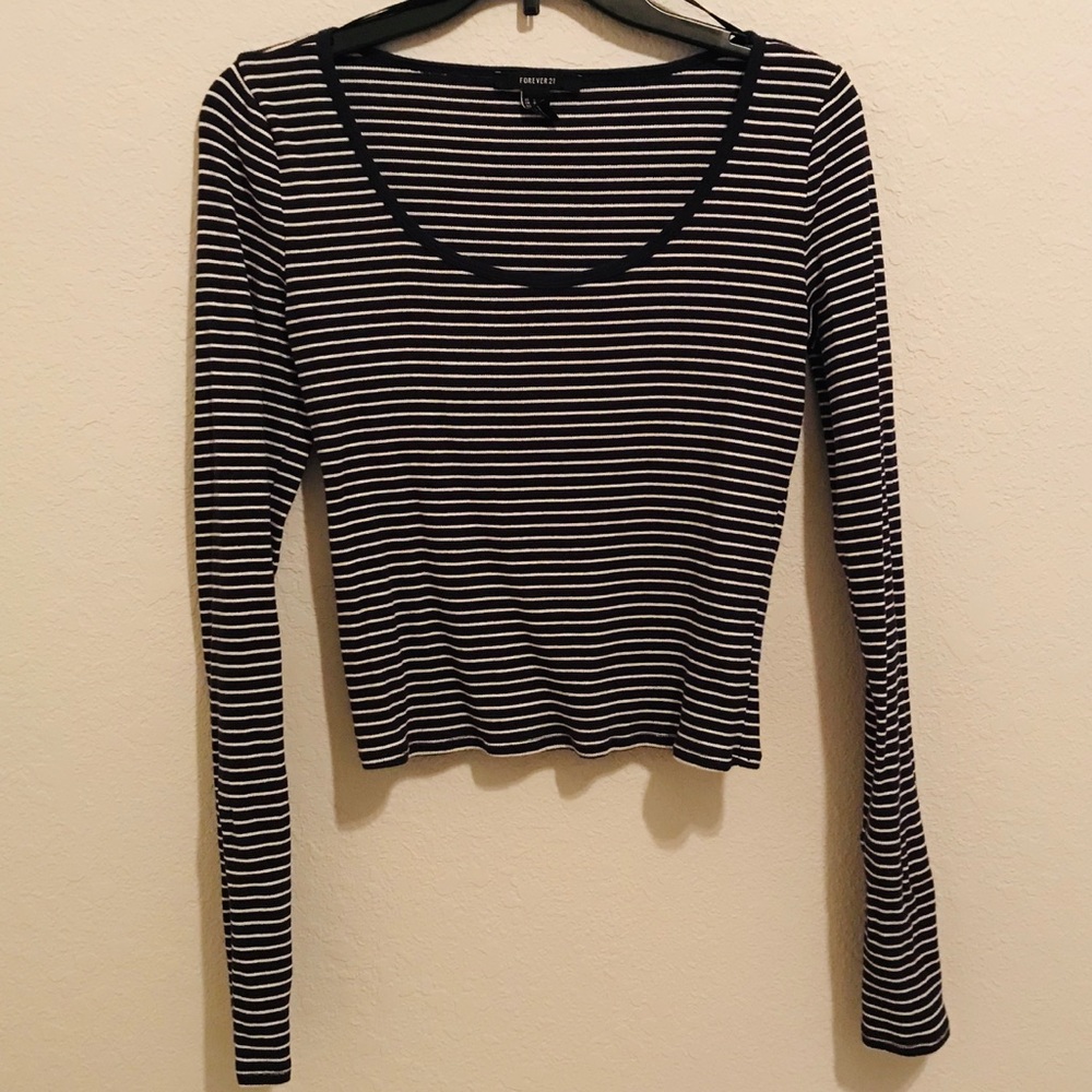 Forever 21 Stripped Crop Top